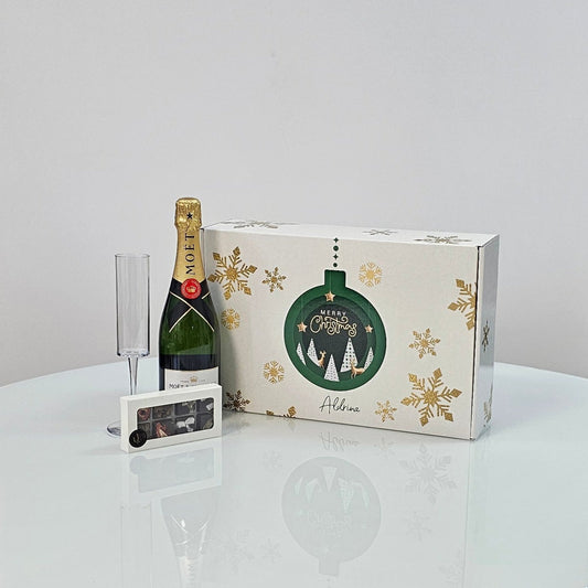 Champagne & Chocolate Jingle Bell (Acrylic Glass)