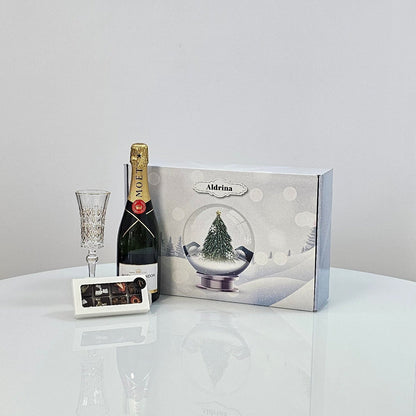 Champagne & Chocolate (Glass Cup) Magic Christmas